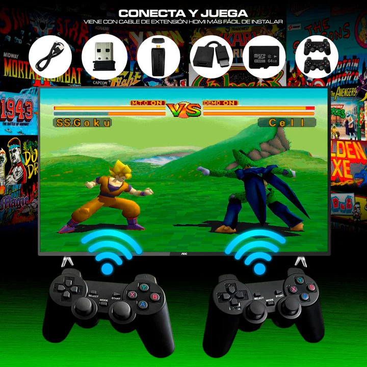 CONSOLA DE VÍDEO JUEGO GAMES STICK 4K