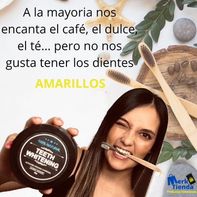 Teeth Whitening 60gr + Cepillo de bambú ENVIO GRATIS!